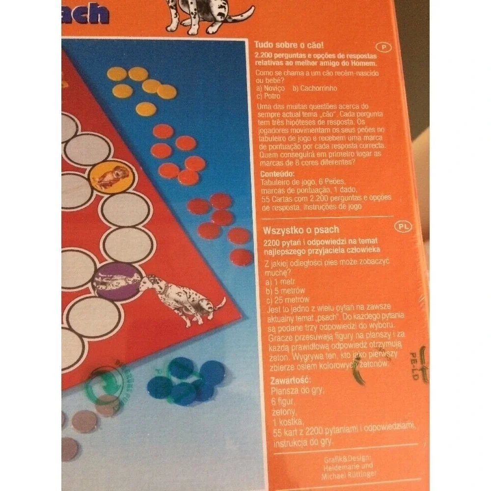 New All about Dogs Question and Answer Game in French English Portuguese and Pol
